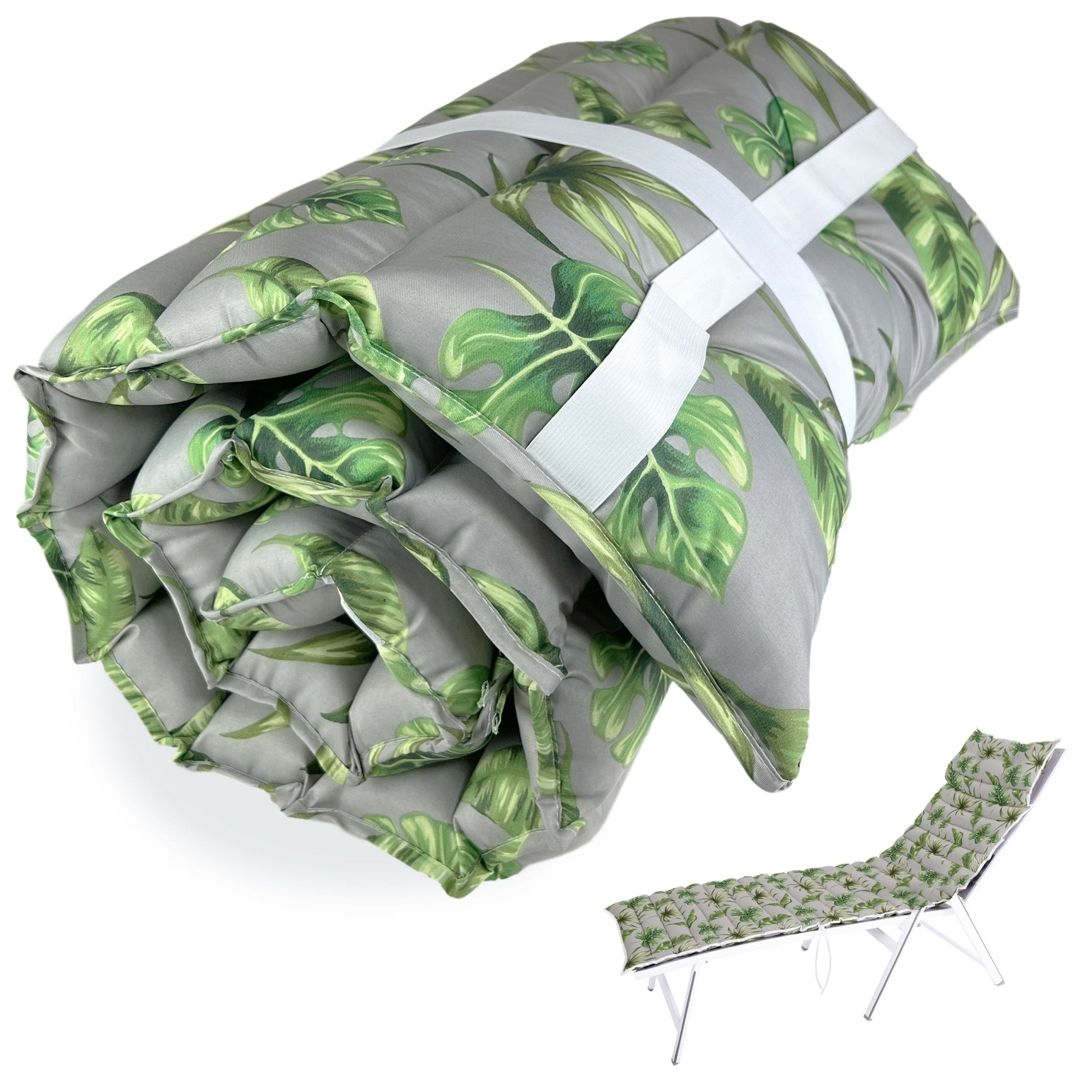 Imagen de Cojín para tumbona Cojín Para Tumbona Estampado, Tropical Gris en color de Meishida